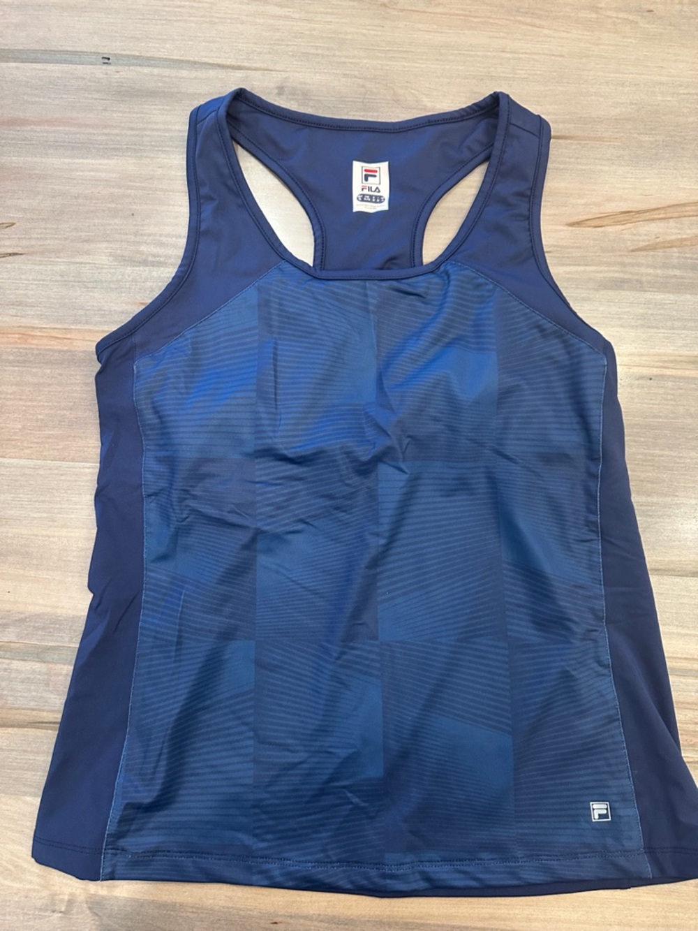 Fila Dark Navy Racerback Performance Tank - Picture 1 of 9